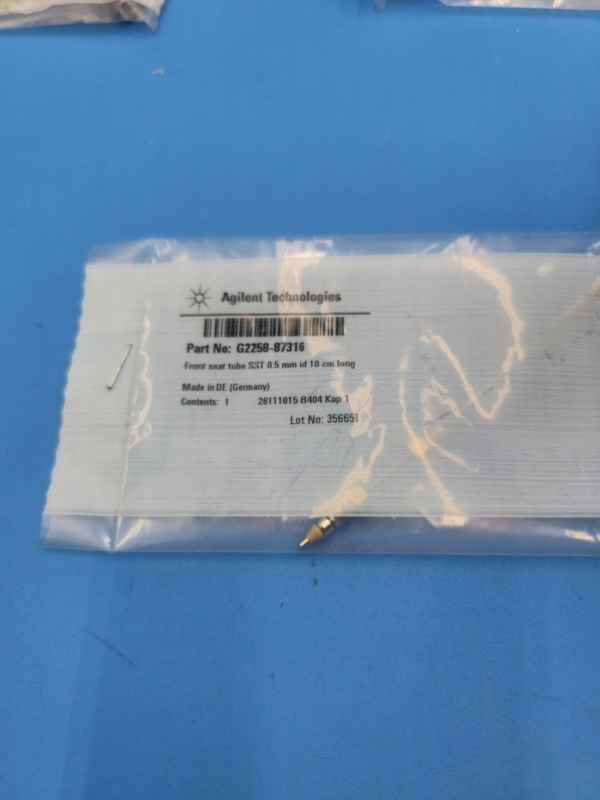 g2258-87316 Agilent front seat tube for the 1100/1200 Series Dual Loop...