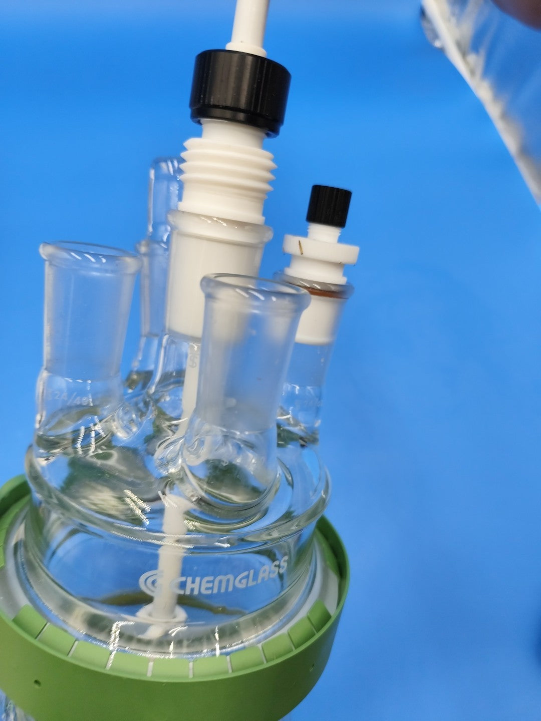 Chemglass Jacketed 500 ml Reactor Bioreactor Used No Chip