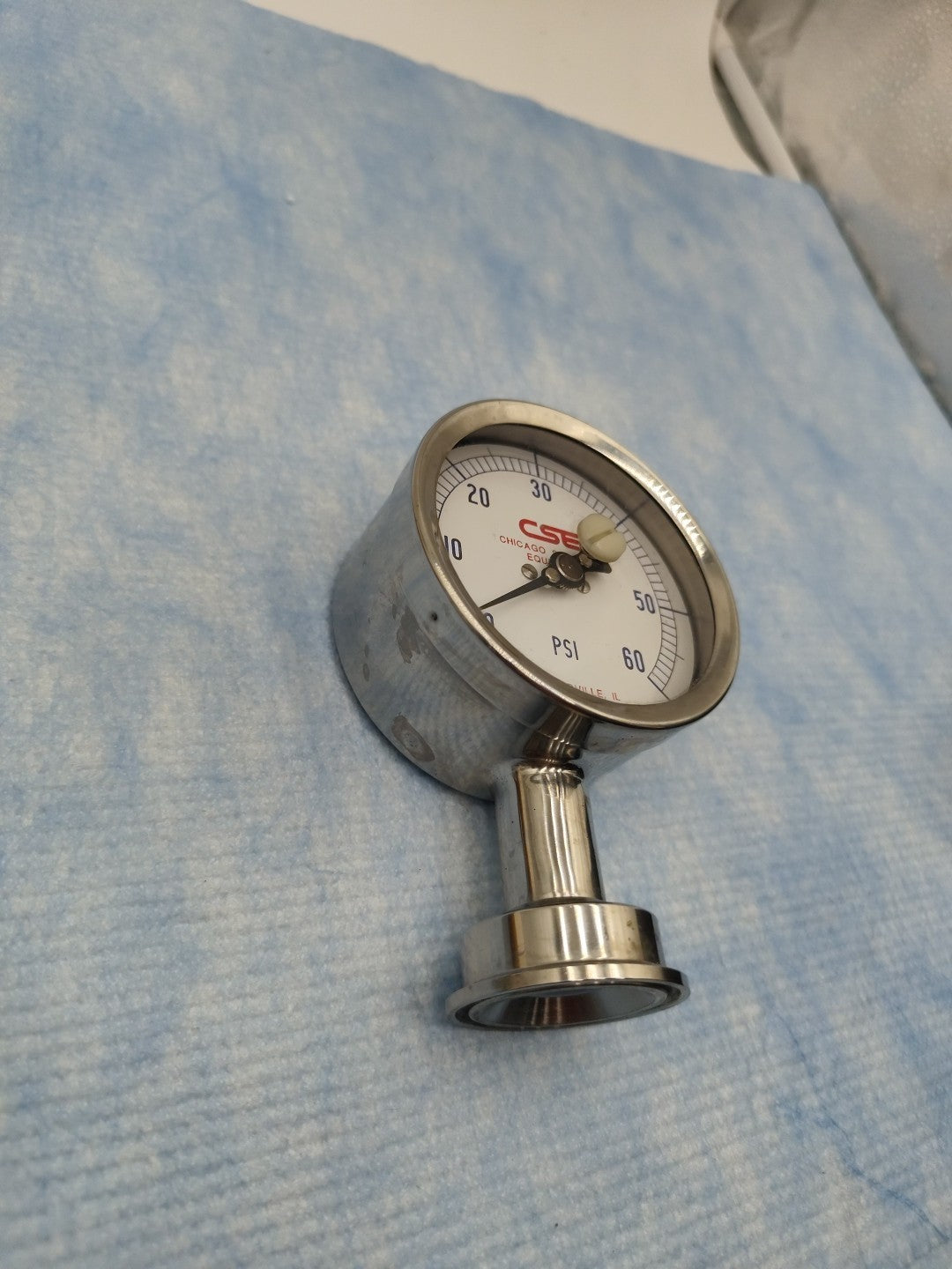 Chicago stainless equipment pressure gauge 60psi