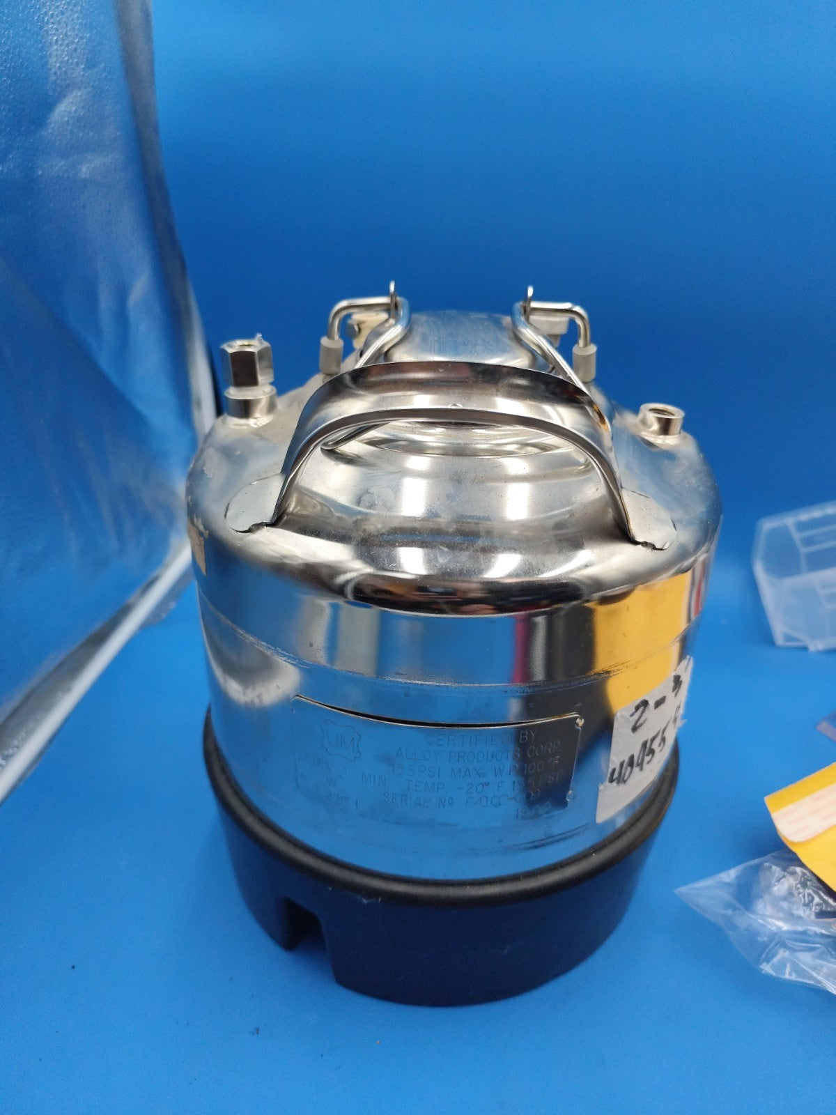 155 Psi Pressurized Vessel  T316L