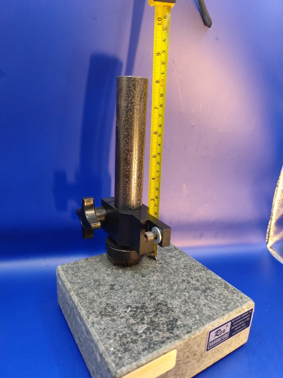 6x6x2 Grinite Base For Model MTG-DX2- Material Thickness Gauge