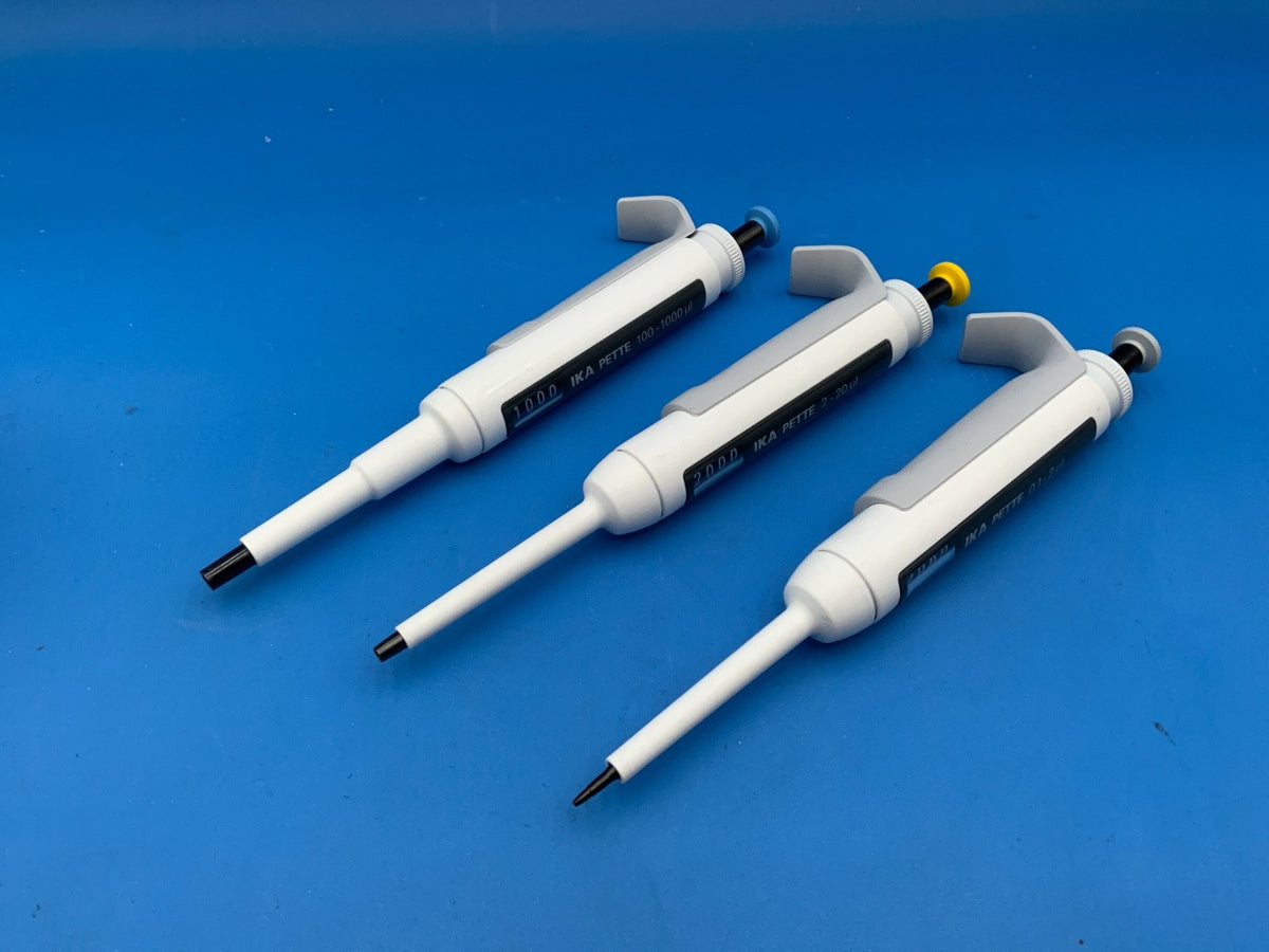 Set of 3 IKA pipette 0.1-2, 2-20, 100-1000