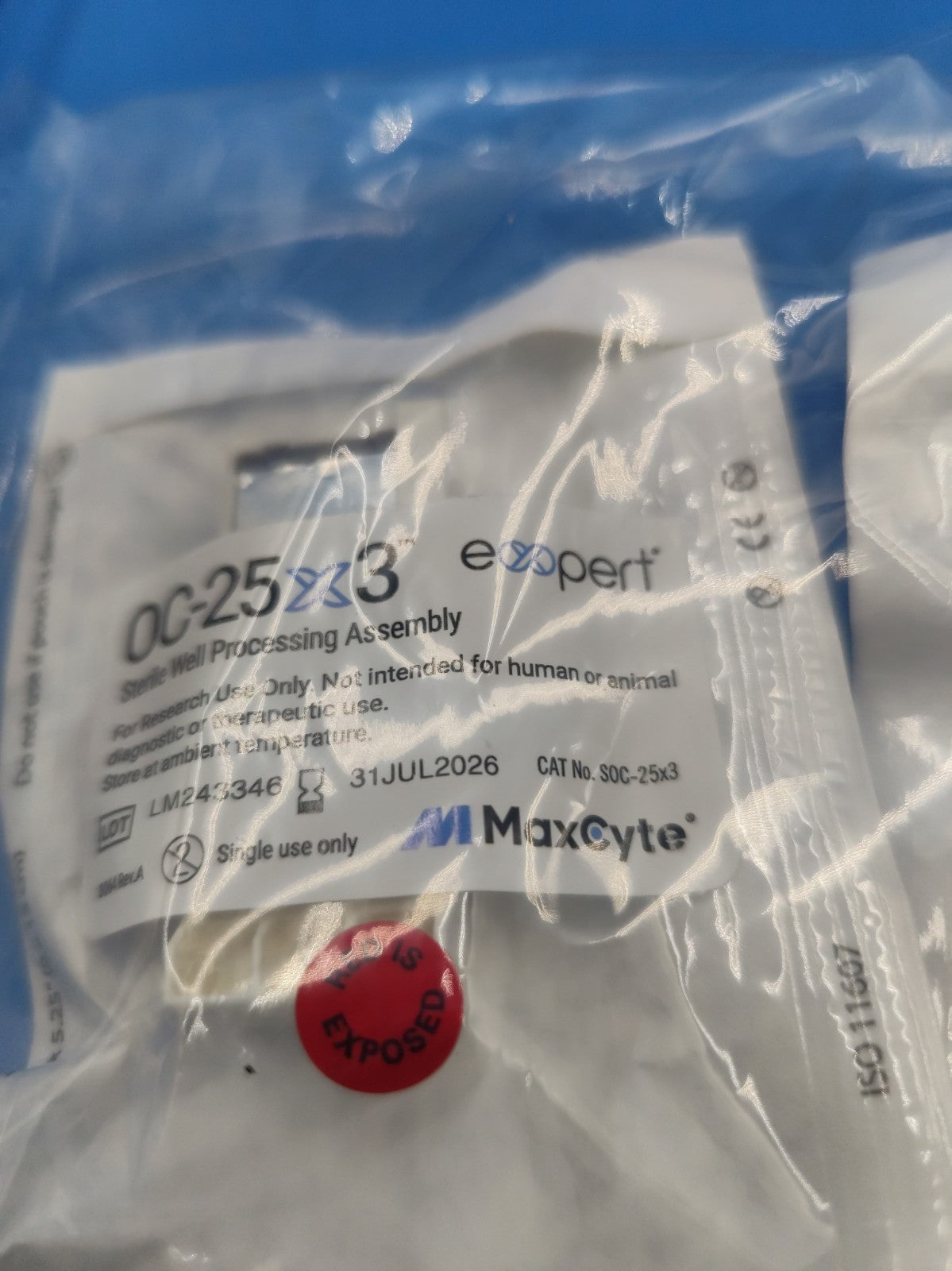 (2) MAXCYTE OC-25x3 Expert Electroporation Processing Assembly
