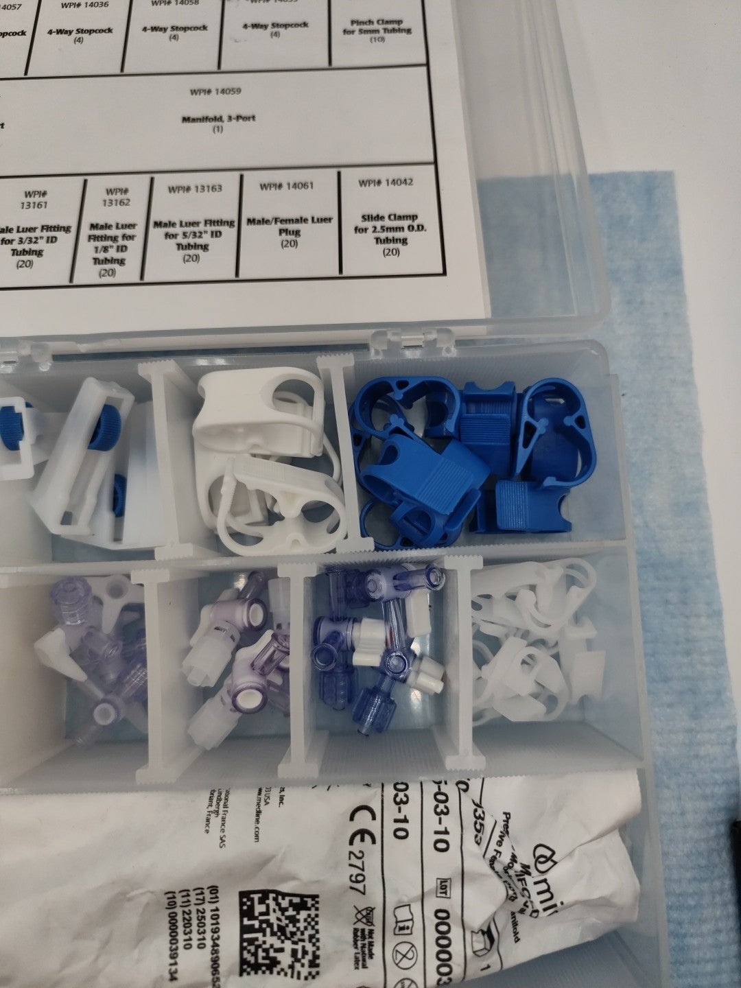world precision instruments lower valve assortment fittings 14011