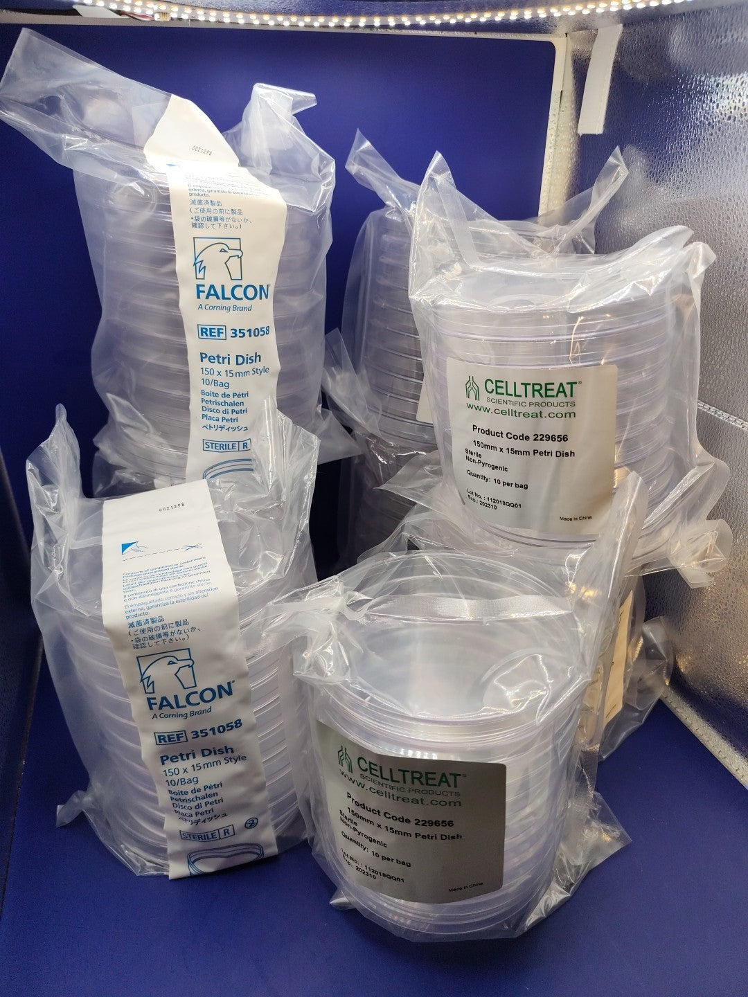 Lot Of 80 Pieces 150x 15mm Petri Dish Falcon And Celltreat