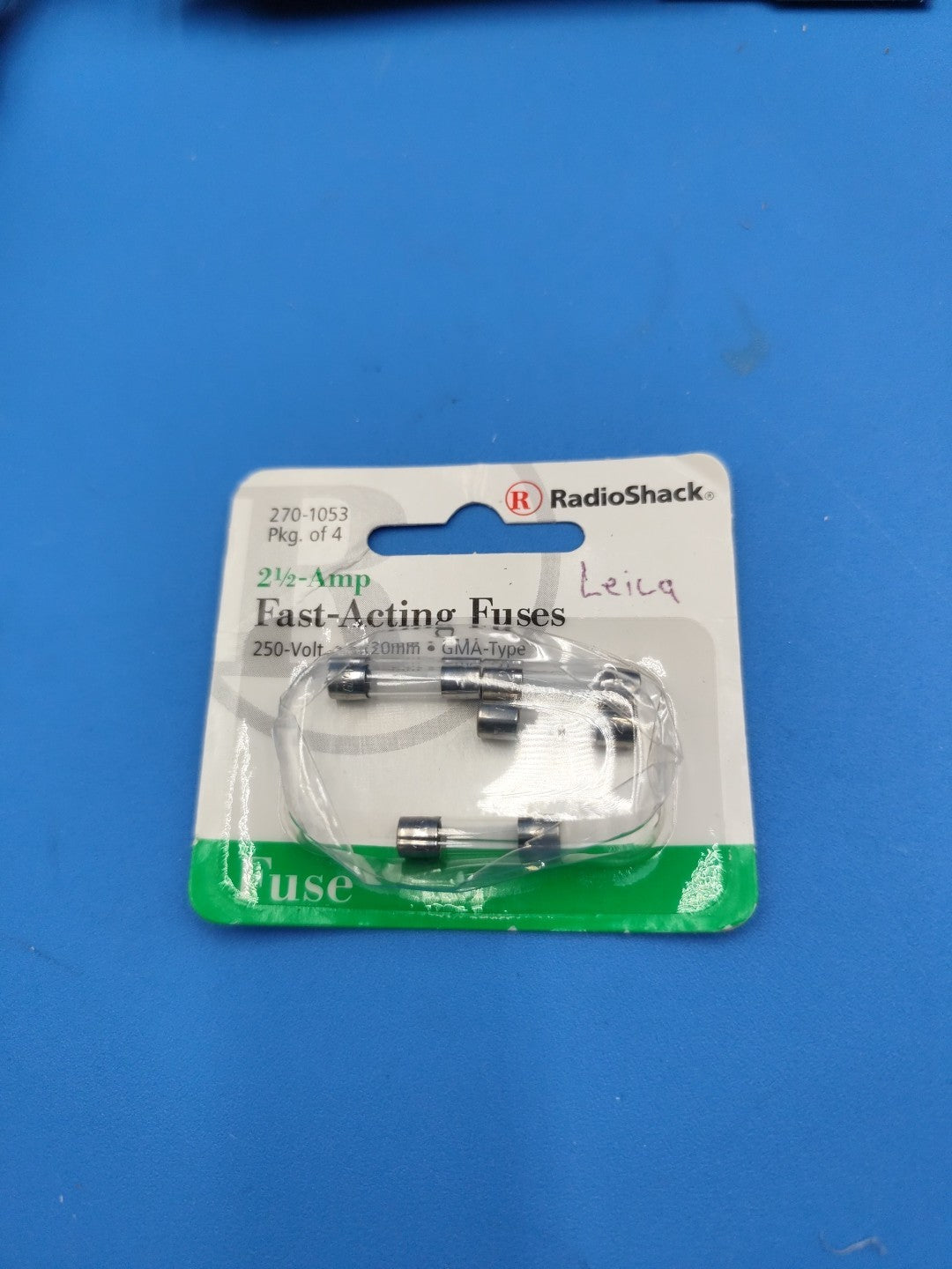 RadioShack Fast-Acting Glass Fuse 270-1053 New Box Of 4 