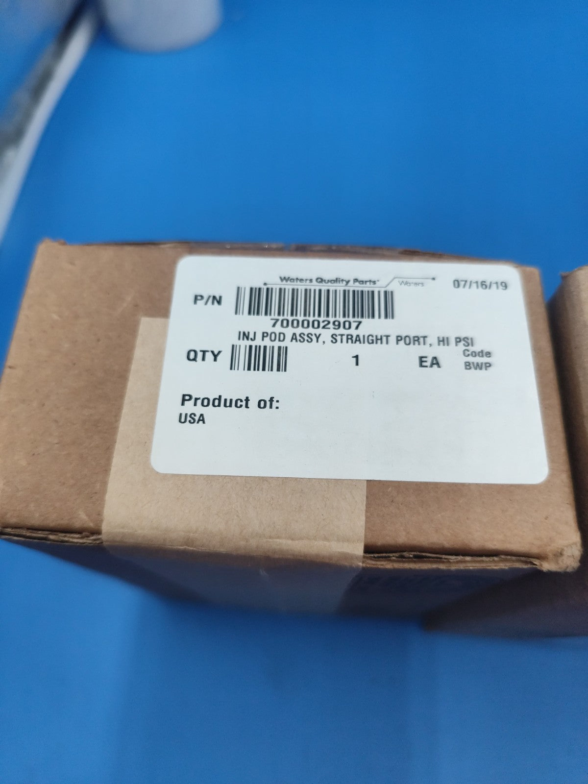 New Sealed Waters 700002907 INJ POD ASSY STRAIGHT PORT HI PSI