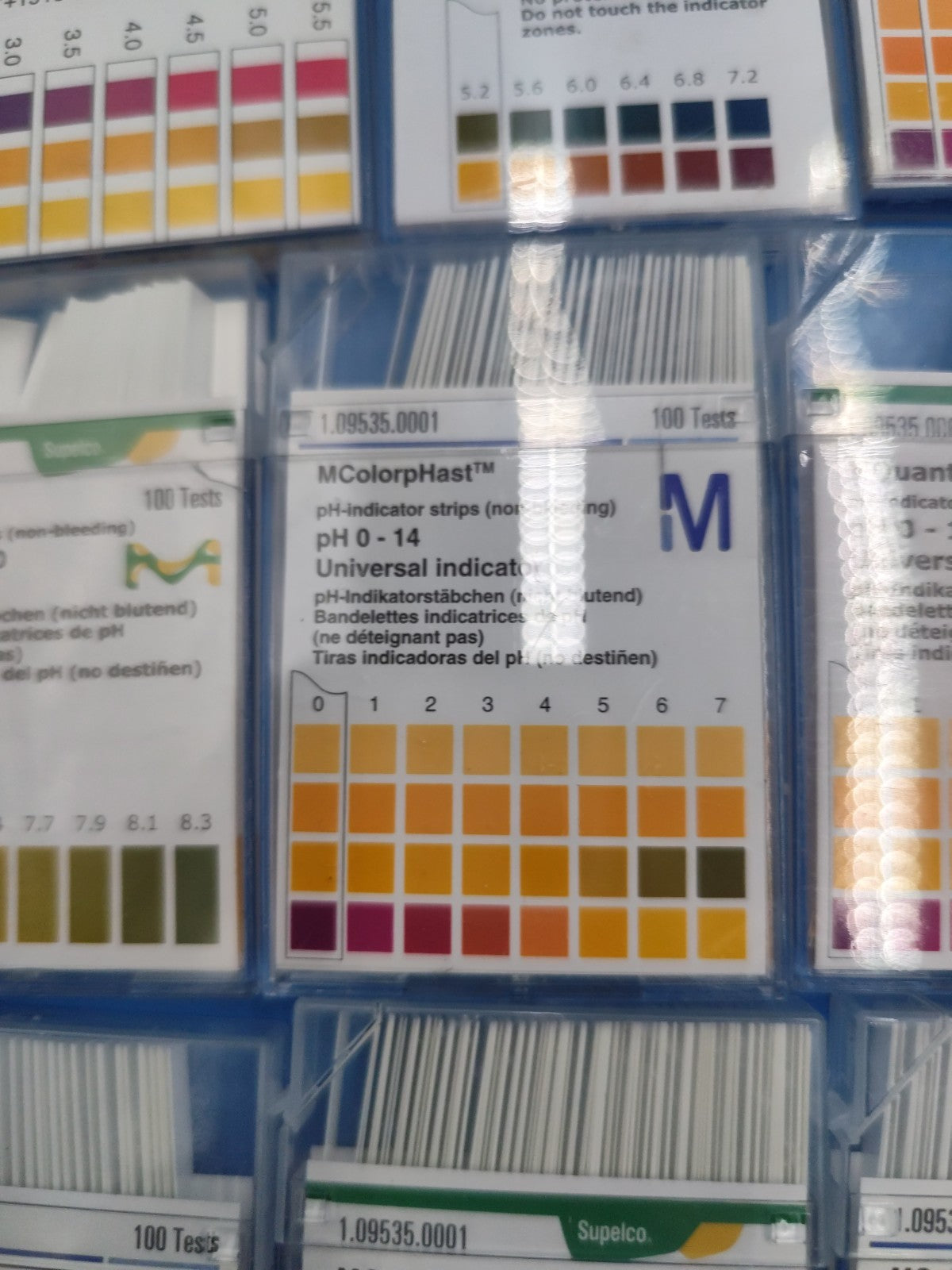 Lot Of pH Testing Paper Strips Indicator Millipore Supelco Etc