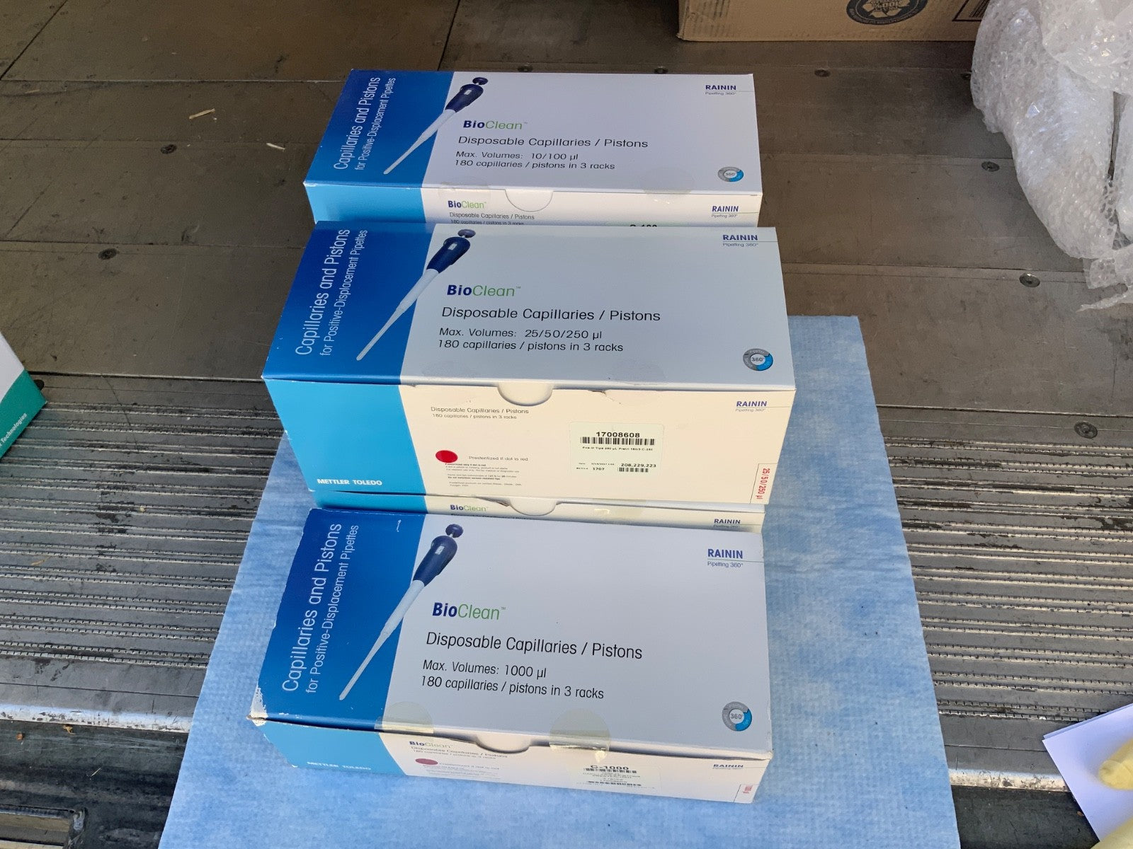 Mettler Toledo Bioclean Disposible Capillaries pistons