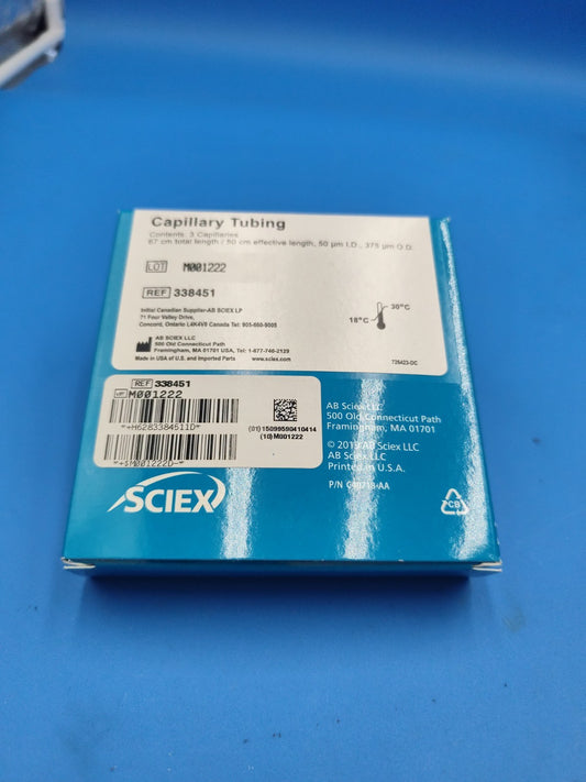 50cm Length 50um ID 375 OD capillary tubing  sciex 338451 Box Of  3