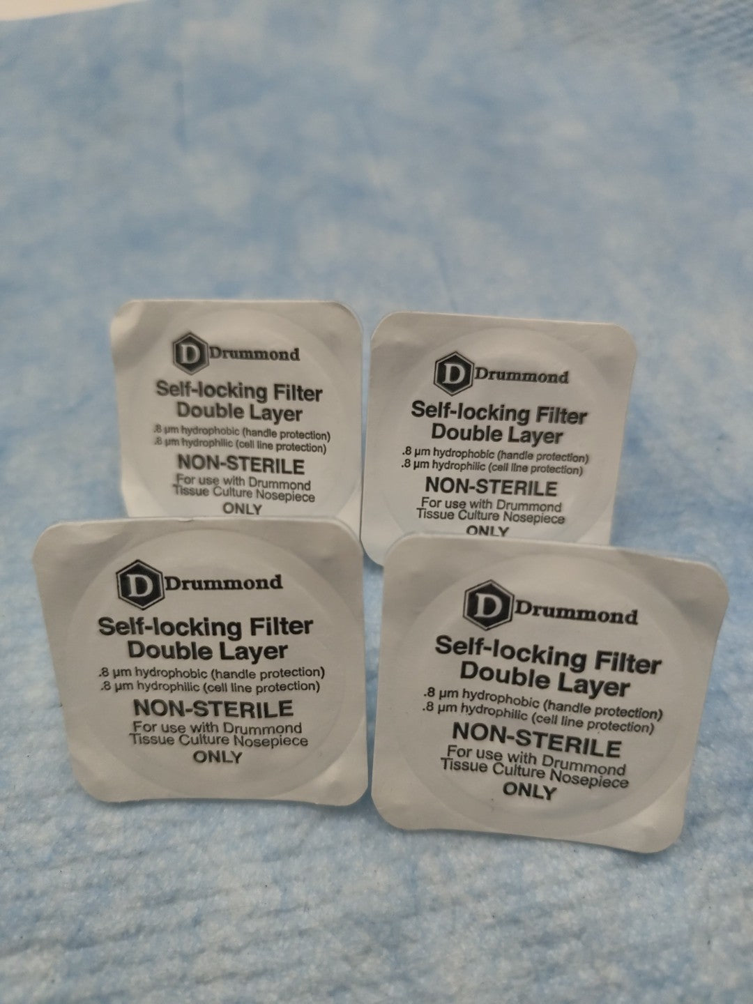 Set Of 4 Drummond Pipet Filter Individually Wrapped