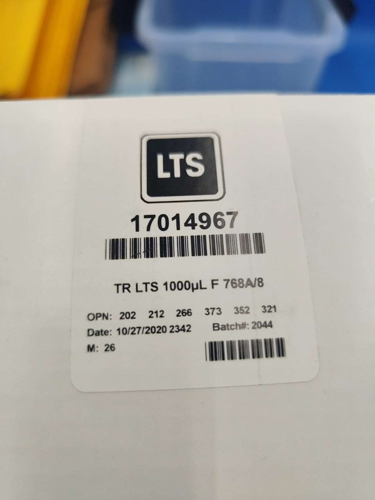 17014967 Rainin LTS 1000ul Box Of 768 Tips In 8 Racks Sterile Filter Year 2020