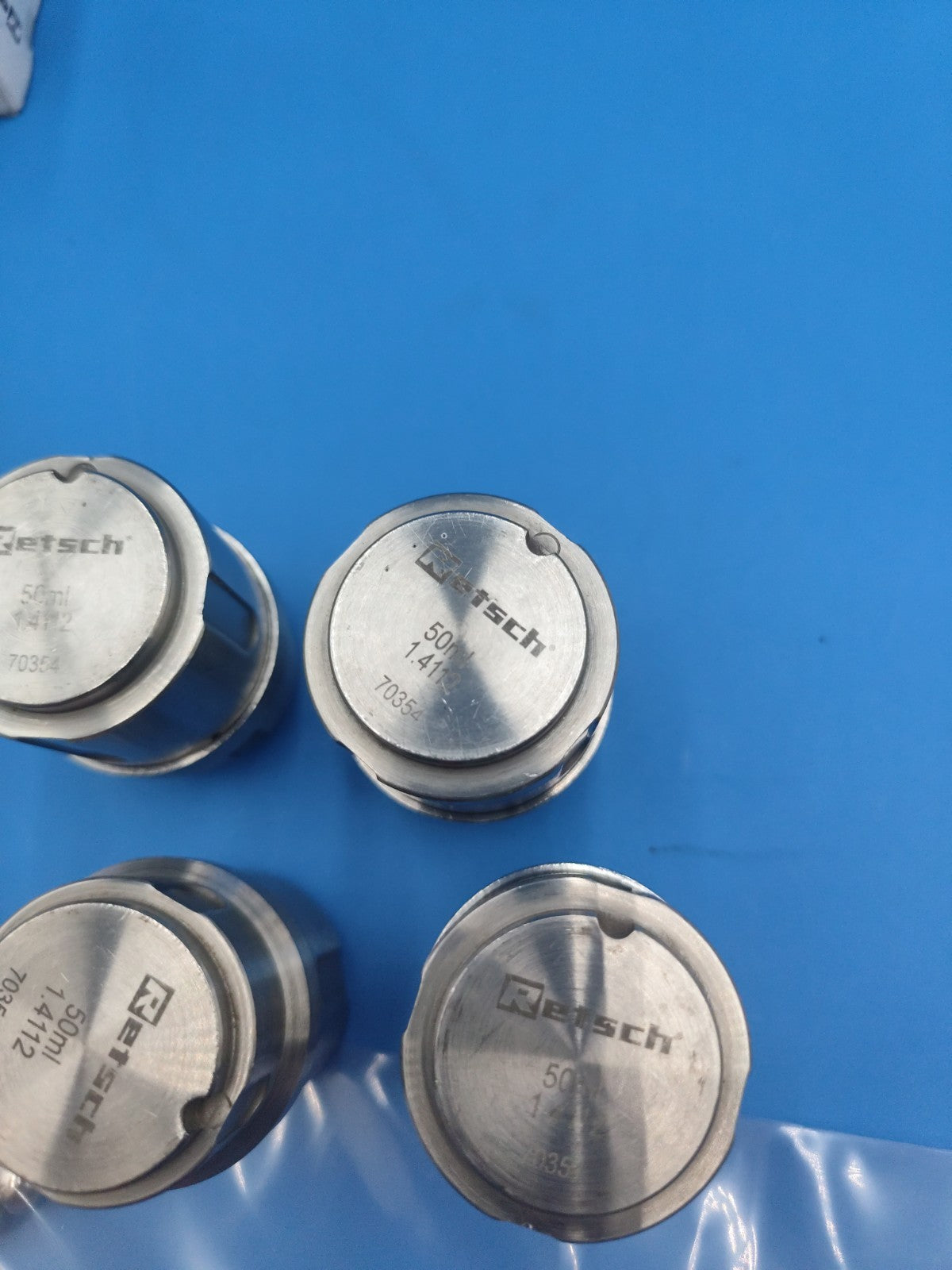 Retsch 50ml 70354 grinding jar 1.4112 With Seal And Grinding Balls