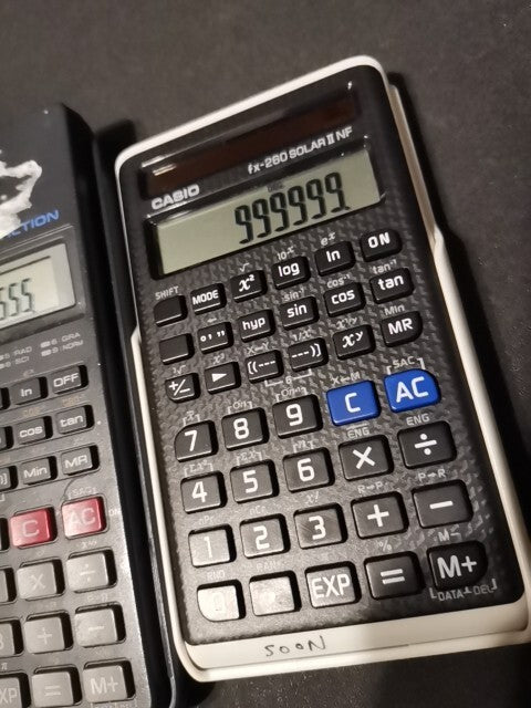 Lot Of 6 Solar Powered Calculator Used Or 5 Texas Instr, OR 4 casio Calculators 