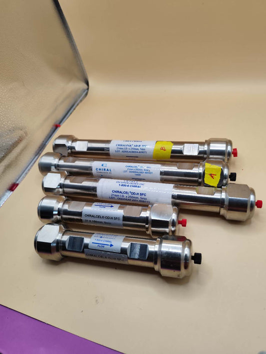 Five HPLC columns