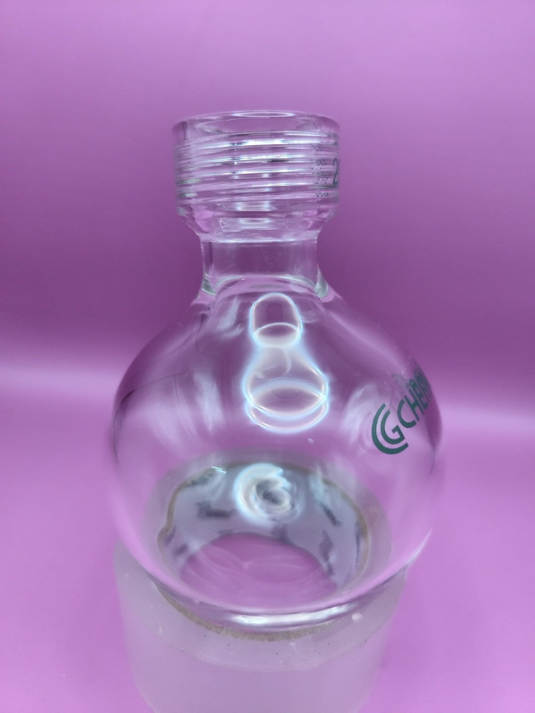 Chemglass 350mL HW Pressure Vessel Round Bottom #25 Internal Thread 