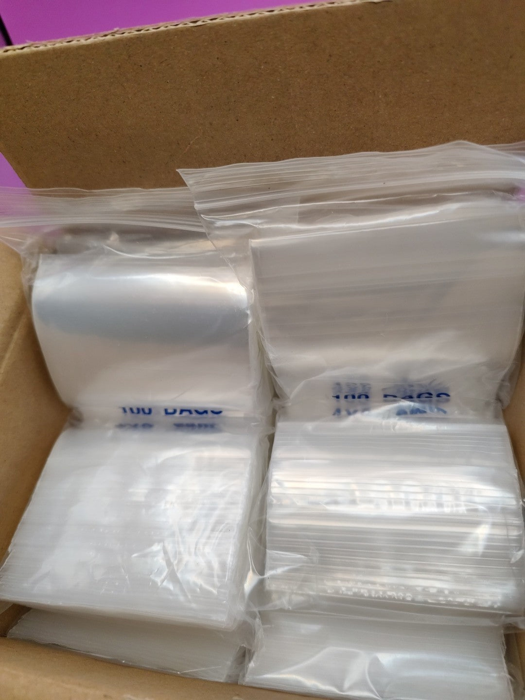 U-Line Reclosable Bags S-1294 2 Mil 4x6” Box Of 800 Zip Bags 