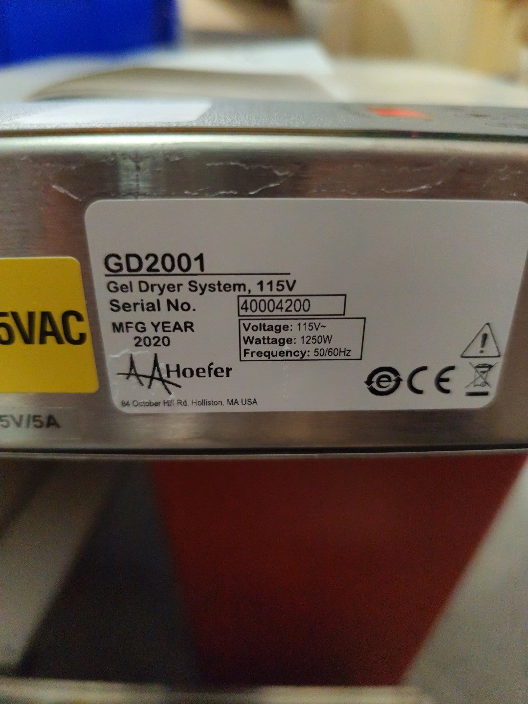 Hoefer Slab Gel Dryer GD 2000