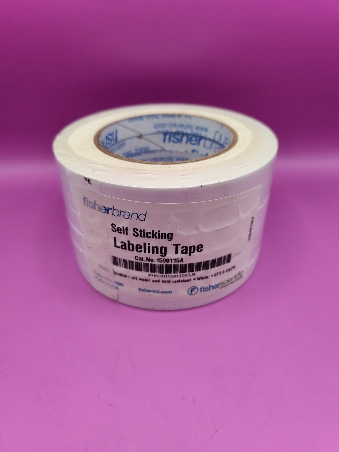 fisherbrand self sticking labeling tape 1590115A 60 Yard 0.5 Inch Total 360 Yard