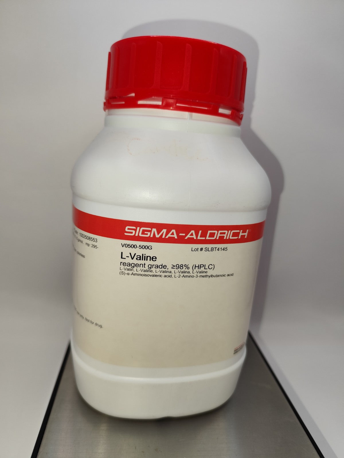L-Valine V0500 Sigma-Aldrich Open Container