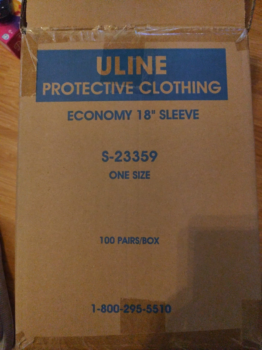Uline 18" Sleeve S23359 New Case Of 100